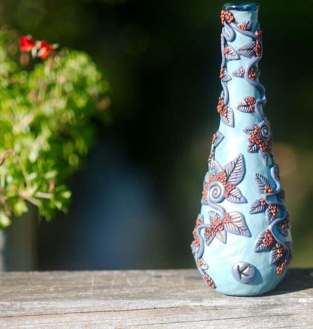 Vase Elfique Feuilles